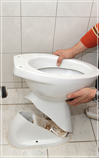 replacing toilet